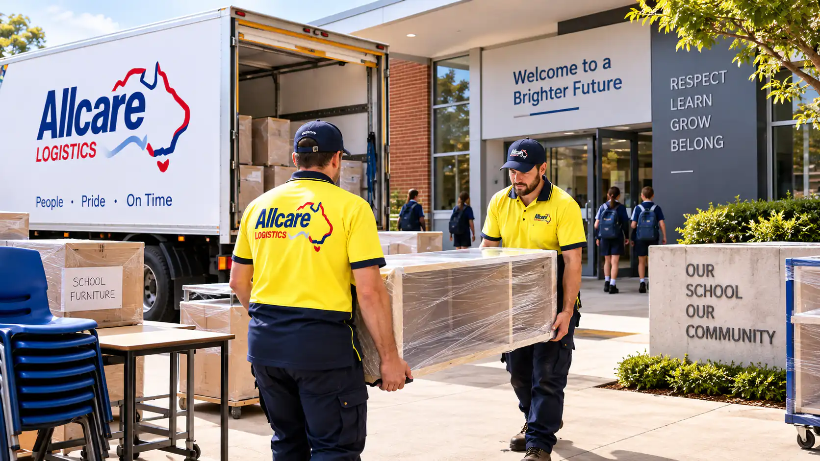 School Furniture Transport Melbourne | Allcare Logistics